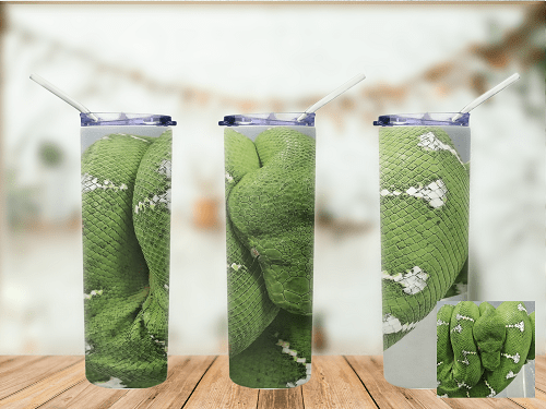 Emerald  Tree Boa Tumbler - 20oz