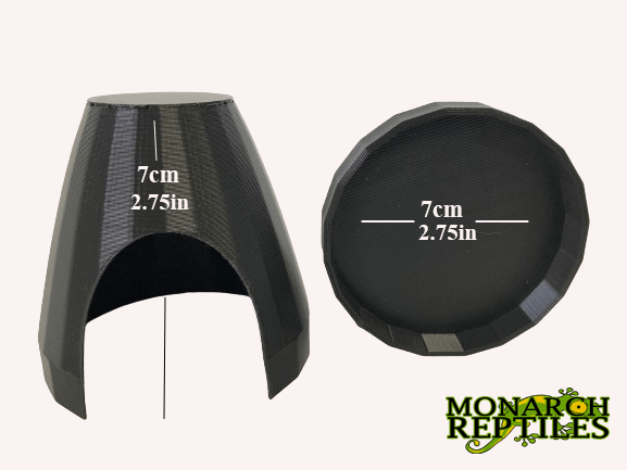 3D- Dart Frog Hides    -Black