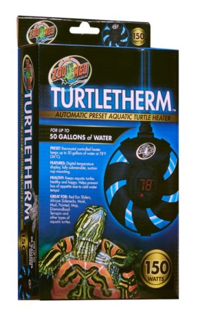 Zoomed TurtleTherm Aquatic Turtle Heater - 50 Gallons  -150w