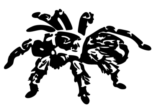 Tarantula  vinyl sticker -silhouette