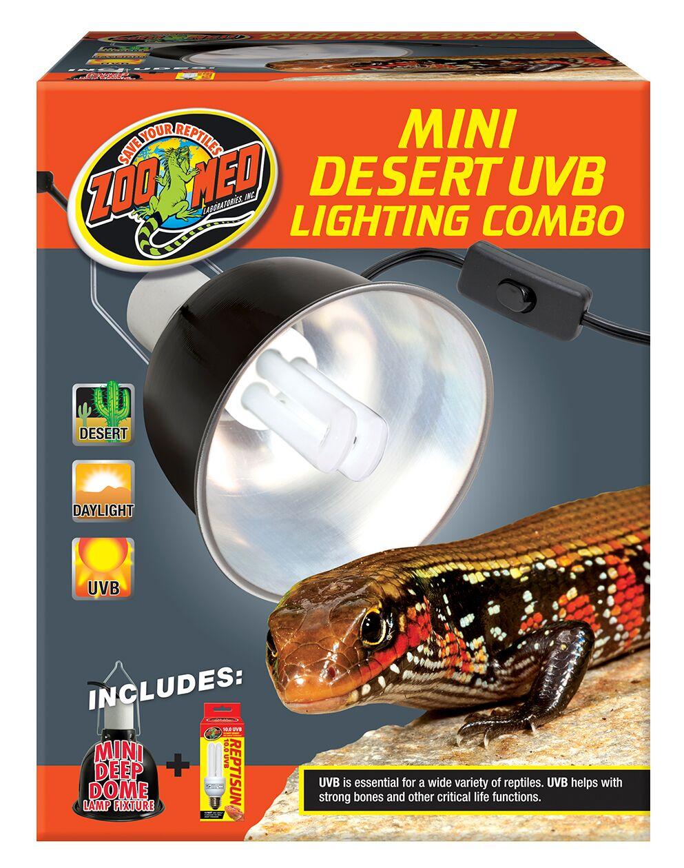Zoomed - Deep Dome and UVB Light Lamp Fixture - Mini